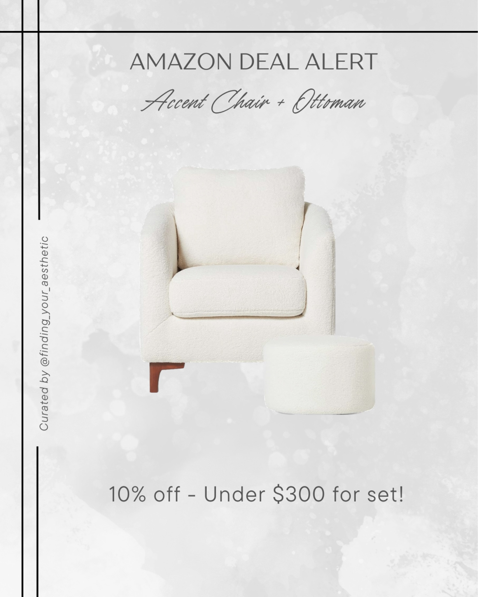 Amazon deal alert - modern accent chair with ottoman for under $300!

Sherpa chair, accent chair white, modern chair, living room chair, living room furniture, sale furniture, Amazon home, Amazon deals, found it on Amazon

#LTKhome #LTKsalealert