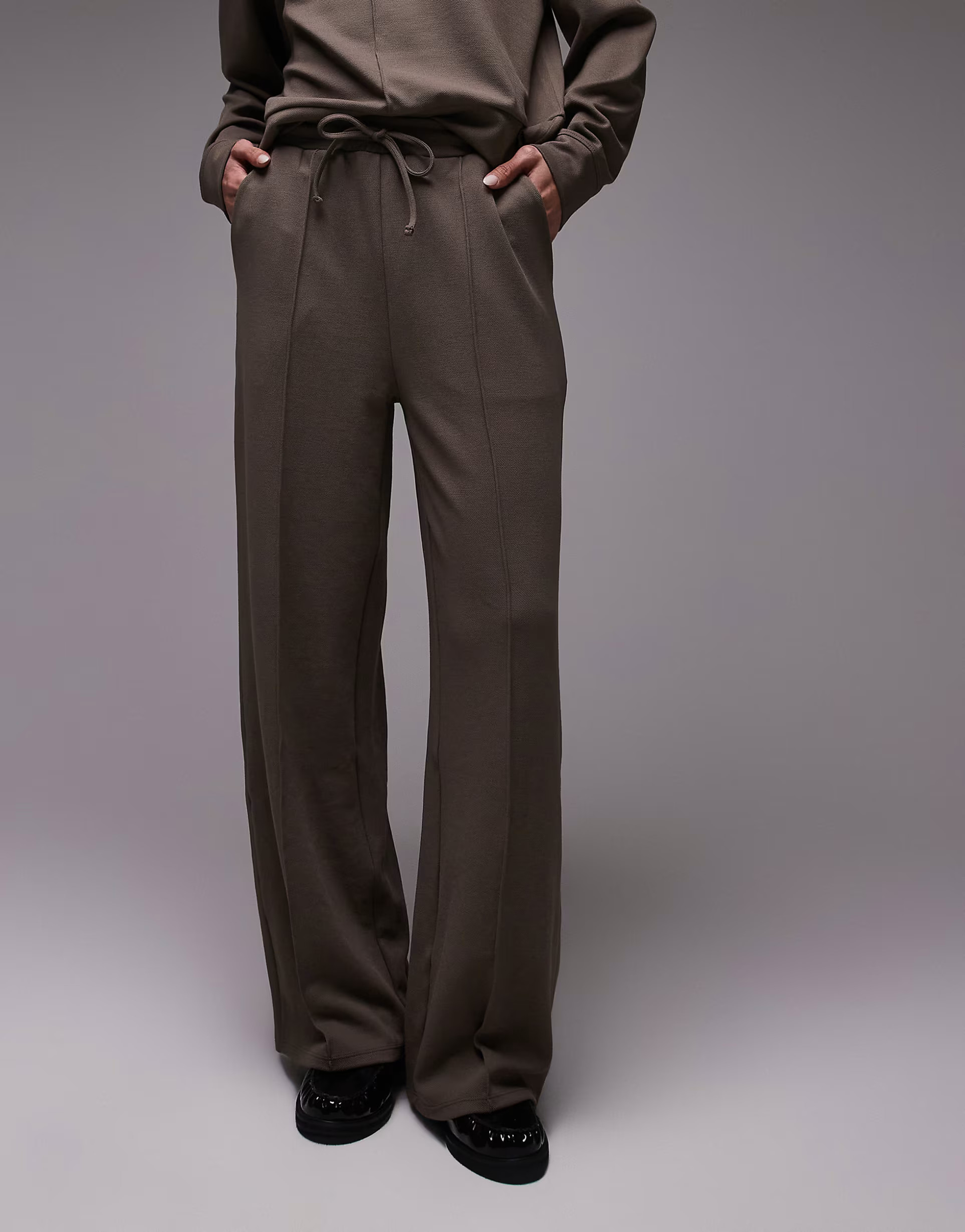 Mango straight leg jogger co-ord in light brown | ASOS (Global)