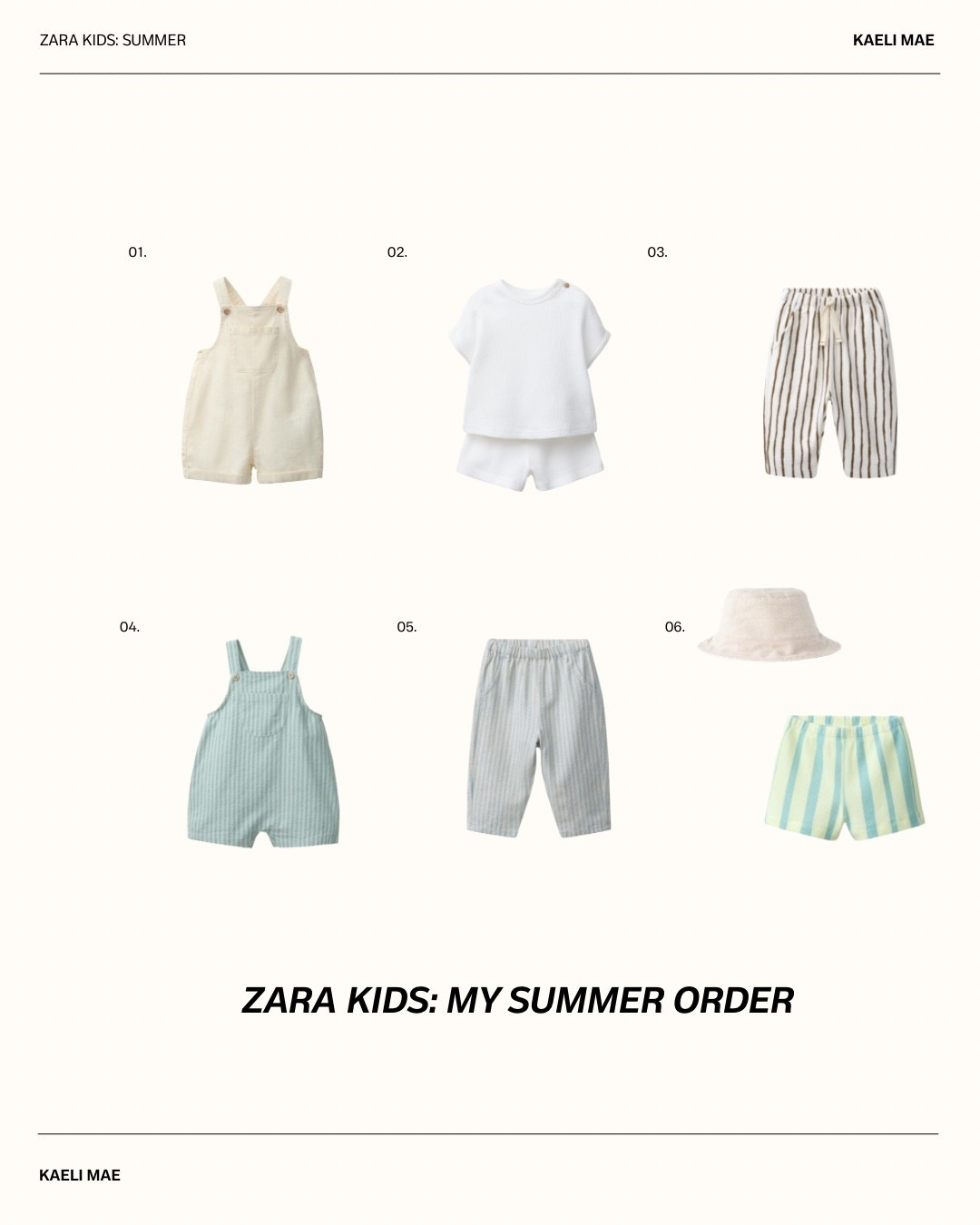 zara kids summer order!

#LTKKids