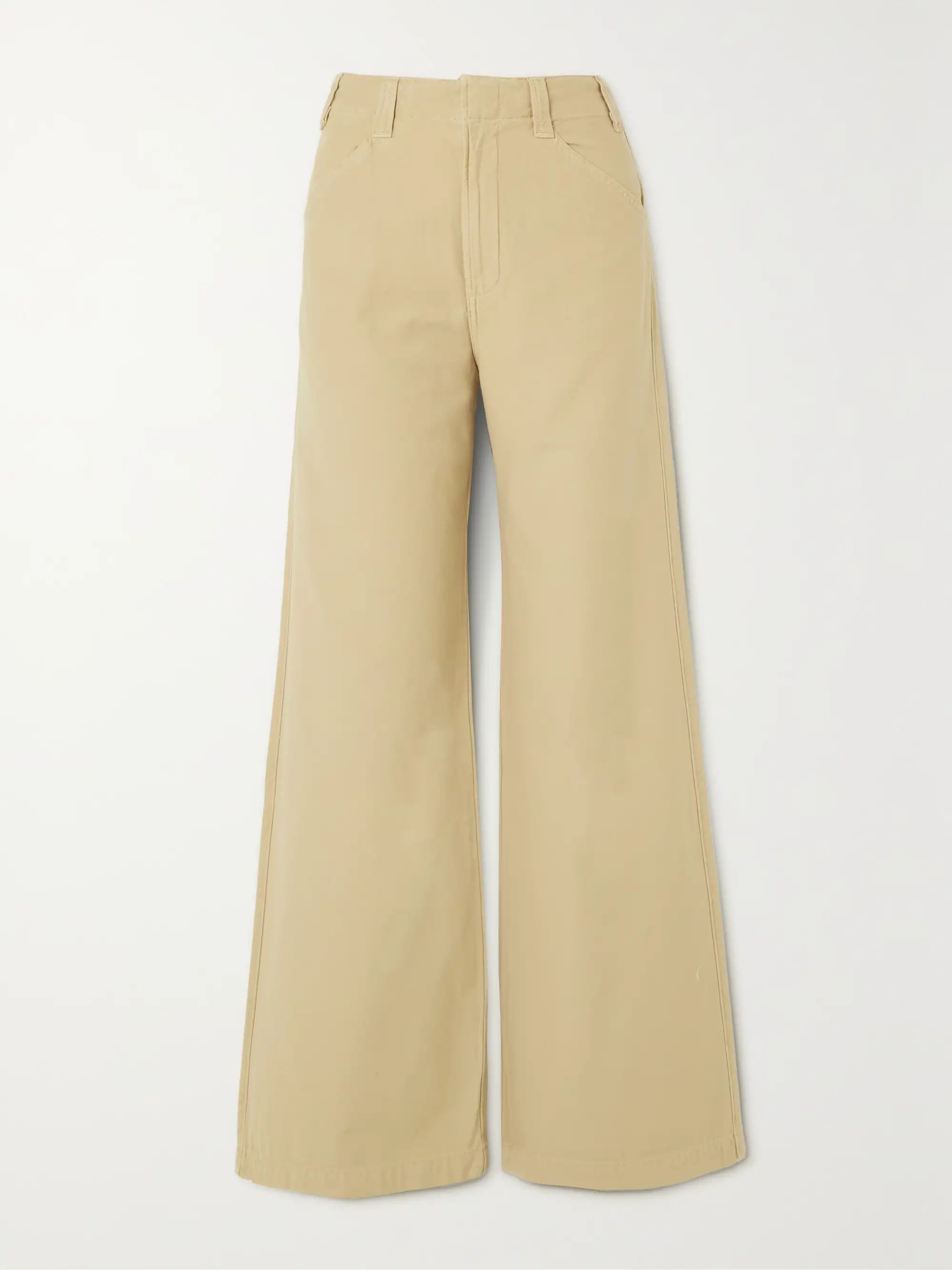 + NET SUSTAIN Paloma wide-leg cotton-blend pants | NET-A-PORTER (US)