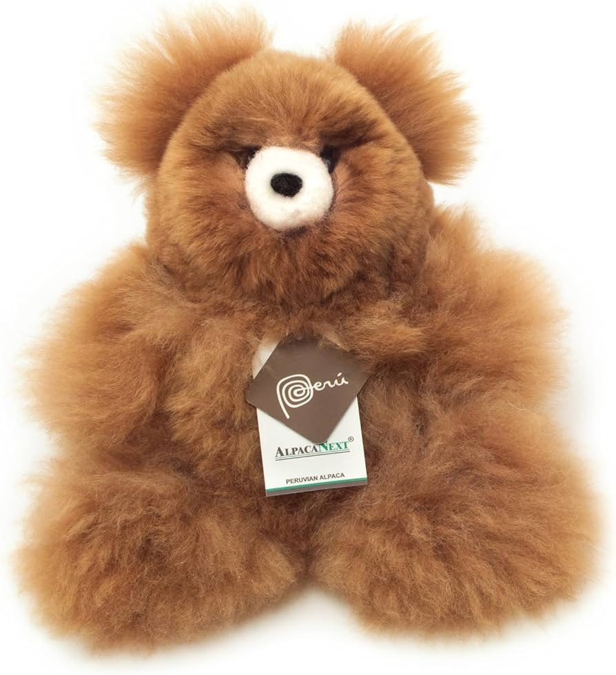Realistic Soft and Cuddly Baby Alpaca Teddy Bear, Premium Stuffed Toy (9 inches, Brown) | Amazon (US)
