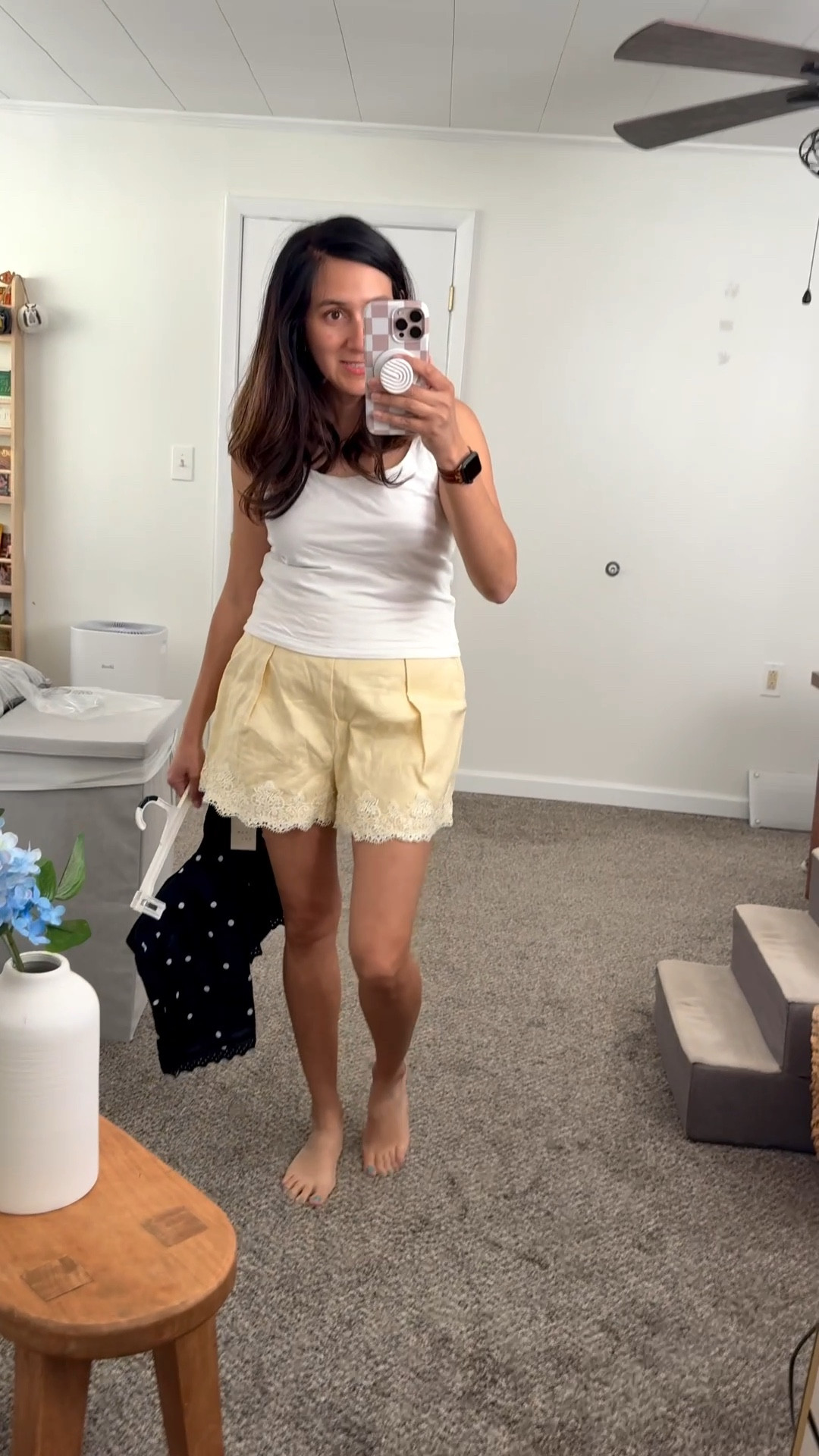 Looking for lace trim shorts trend this season? Here’s a budget vs. splurge comparison you need to see!

In my hand: Target lace trim shorts (under $30)- lightweight, easy, and perfect for casual everyday outfits, beach days, or running errands. Such a good affordable option if you want that feminine detail without the price tag.

What I am wearing: English Factory lace trim linen shorts ($80+) — elevated, structured, classy. These are perfect if you’re looking for a dressier summer short you can style for brunch, vacation, or even a chic daytime look. They come in more colors.

Both give that soft, feminine vibe, but it really depends on your budget and how you plan to wear them 🤍

Which one would you choose? save or splurge?

#lacettrimshorts #summeroutfits #targetstyle 

#LTKdayinmylife #LTKvlog #LTKSeasonal