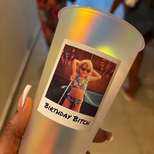 Custom Vintage Photo Party Cups With Message & Doodles for Birthdays, Graduations, Weddings, Brid... | Etsy (Global)