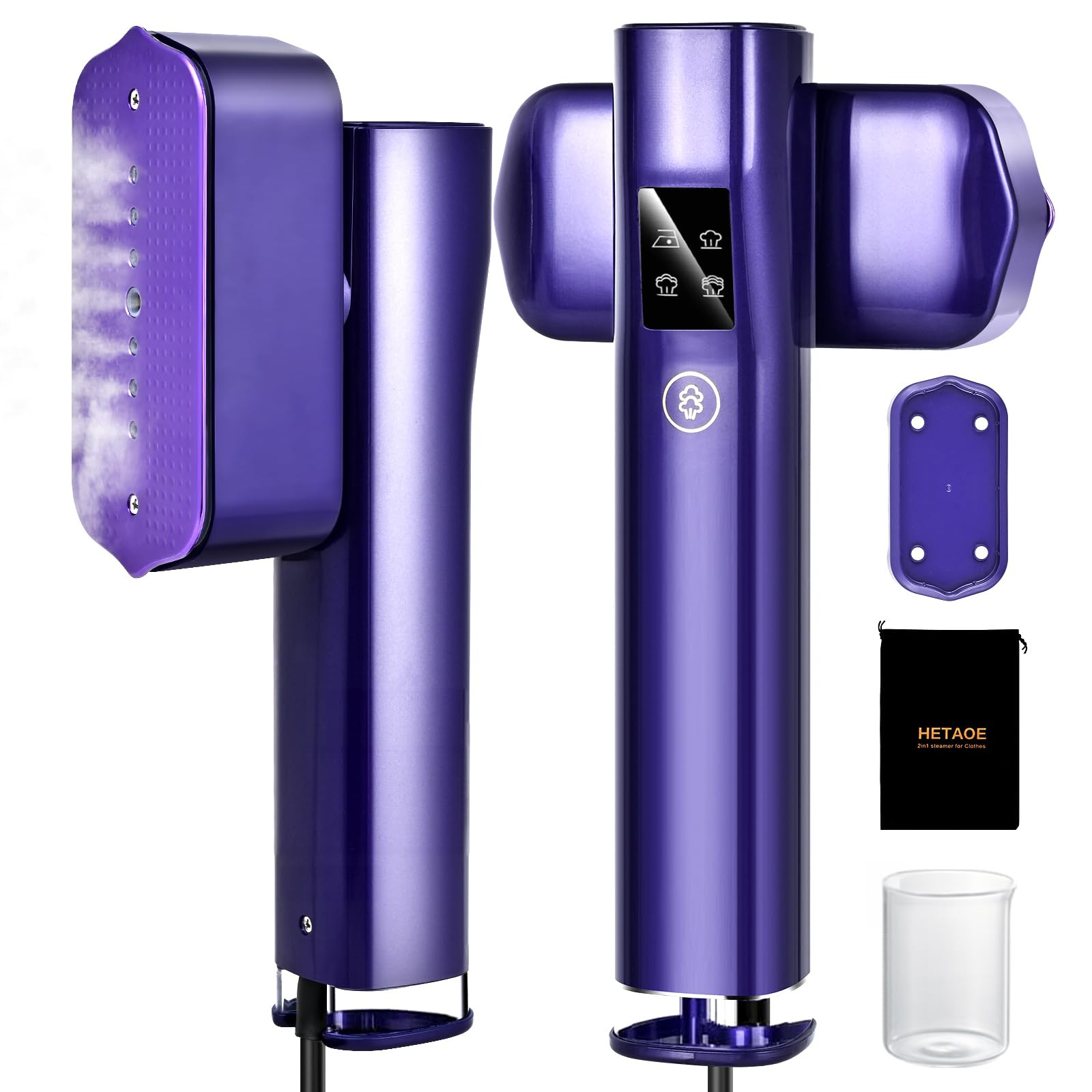 Steamer for Clothes, Portable Travel Steamer for Clothes Mini, Steamer ＆ Iron 2 In 1, Handheld ... | Amazon (US)