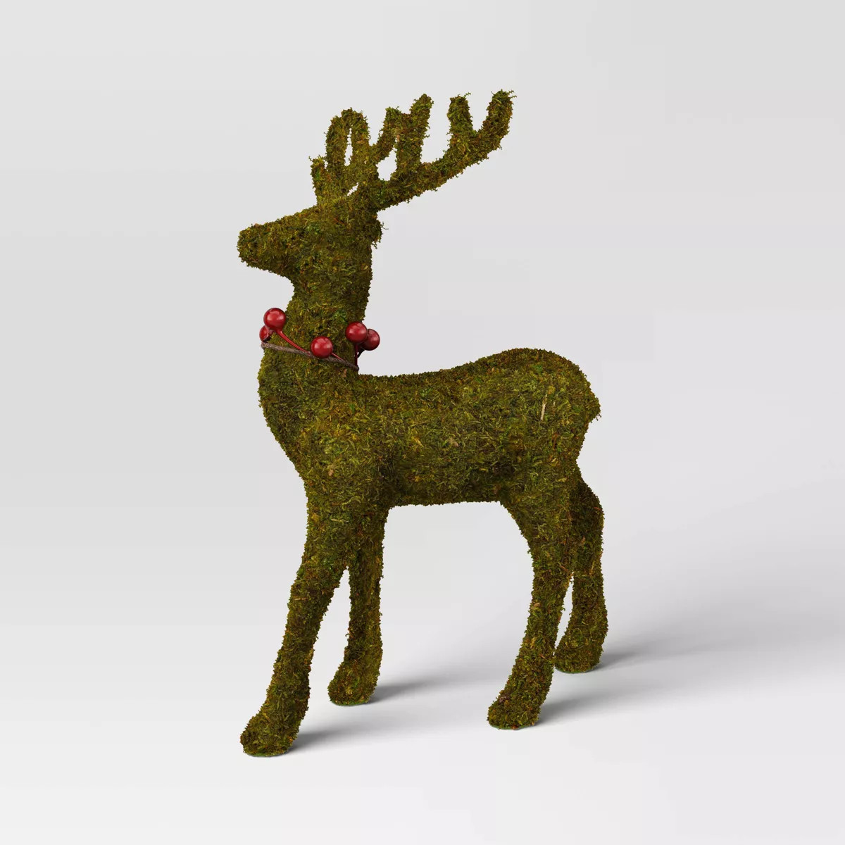 13" Moss Deer Christmas Animal Statue - Wondershop™ Green | Target