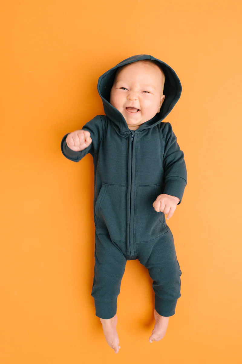 Navy Hoodie Jumpsuit | Little One Shop Co