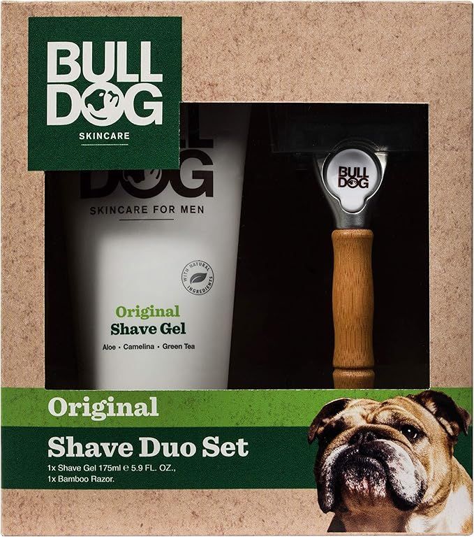 Bulldog Skincare Shave Duo Set for Men Includes Original Shave Gel with Aloe and Green Tea 5.9 Ou... | Amazon (US)