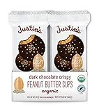 Justin's Nut Butter Cups Dark Chocolate Crispy Peanut Butter Organic, 1.32 Ounce, 12 Count | Amazon (US)