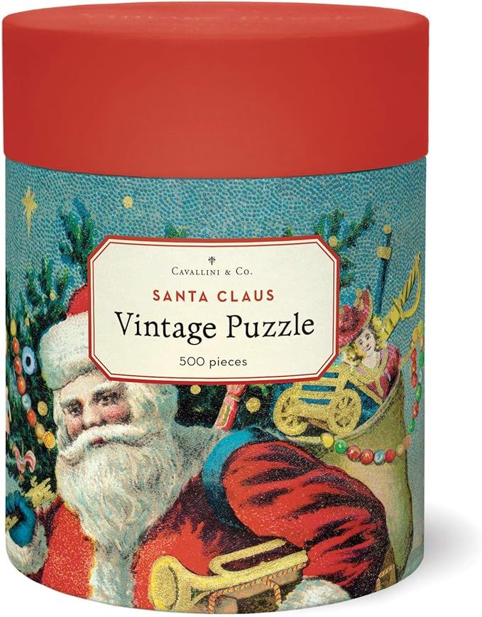 Cavallini & Co. Santa Claus 500 Piece Puzzle, Multi | Amazon (US)