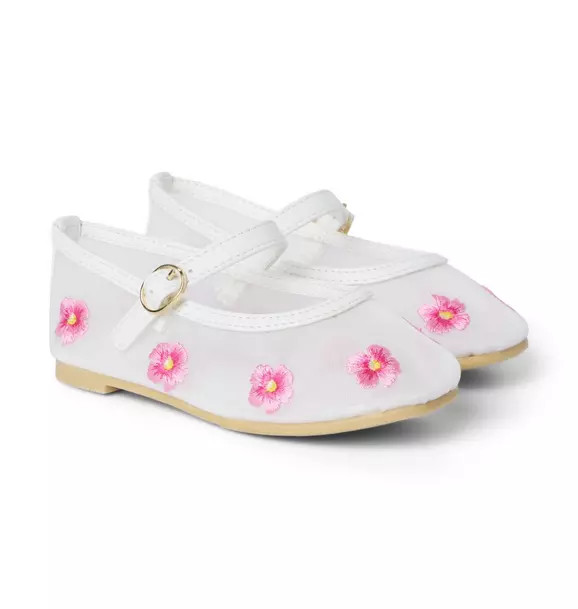 Flower Mesh Ballet Flat | Janie and Jack