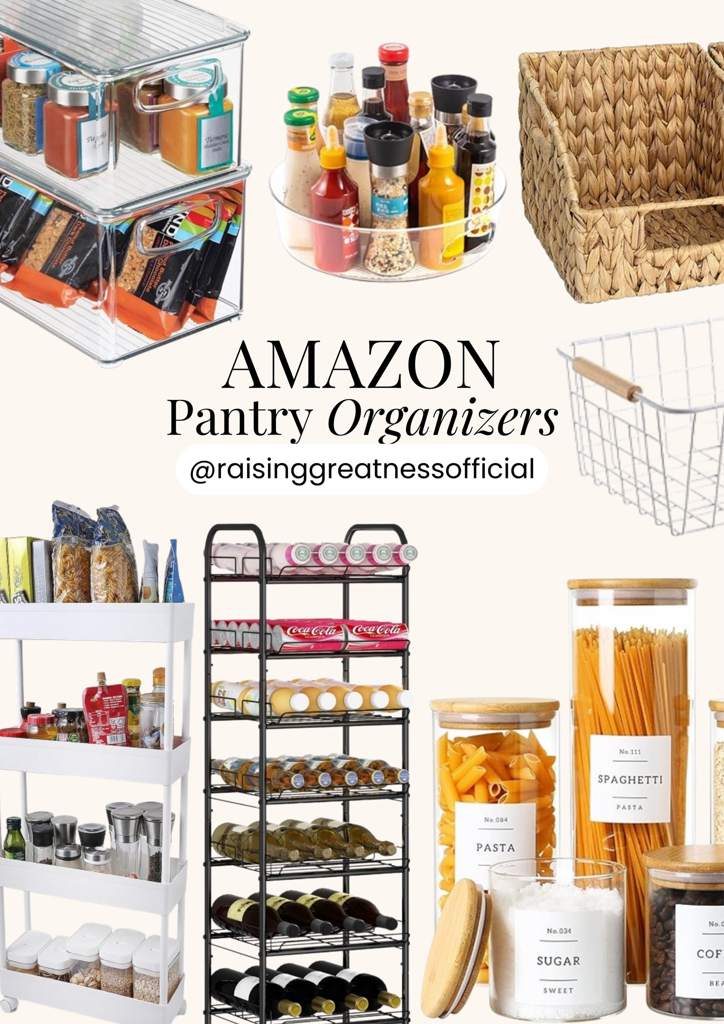 Revamp your space with these Amazon Organization Items! From glass jars with bamboo lids to slim storage carts, simplify your life with convenient organizers and stylish baskets. Get organized and transform your home! 🏡✨ #AmazonFinds #OrganizationIdeas #HomeOrganization
