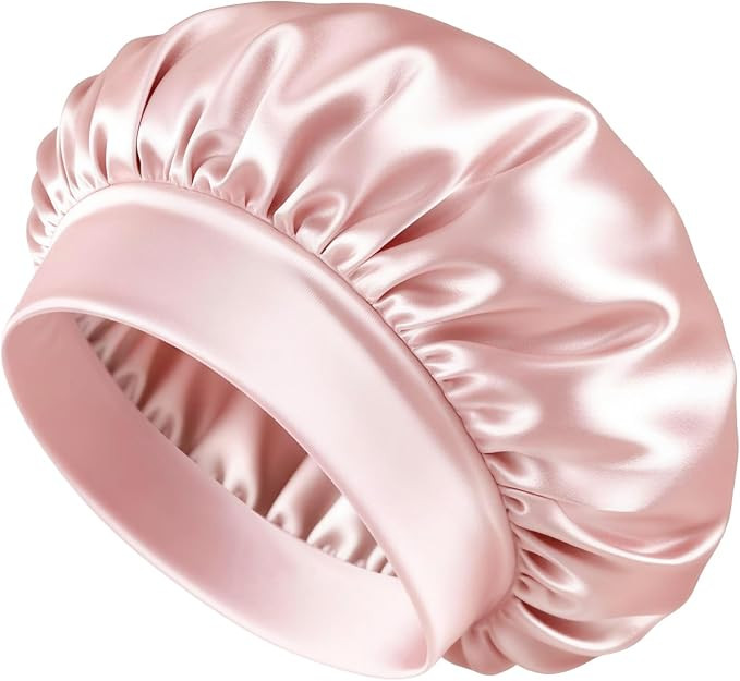 BONNET QUEEN Silk Bonnet for Sleeping Women Satin Bonnet Hair Wrap with Elastic Wide Band Sleep C... | Amazon (US)