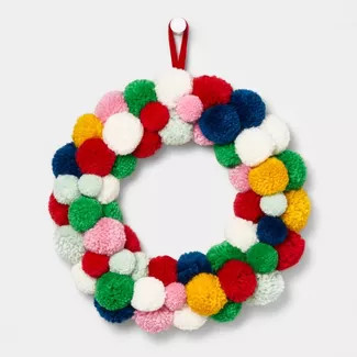 Pom Pom Wreath Multicolored - Wondershop™ | Target