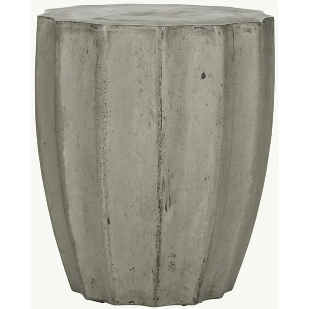 Safavieh Jaslyn Outdoor Modern Concrete Accent Table - Dark Grey - Walmart.com | Walmart (US)