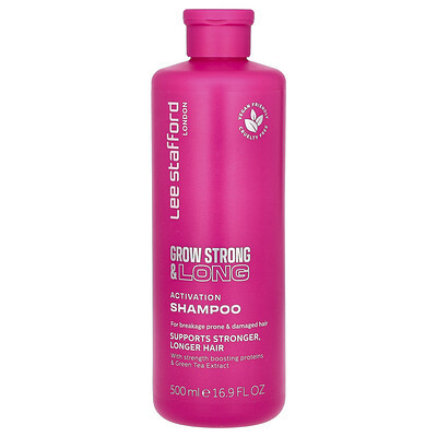 Lee Stafford, Grow Strong & Long, Activation Shampoo, For Breakage Prone & Damaged Hair, 16.9 fl oz (500 ml) | iHerb