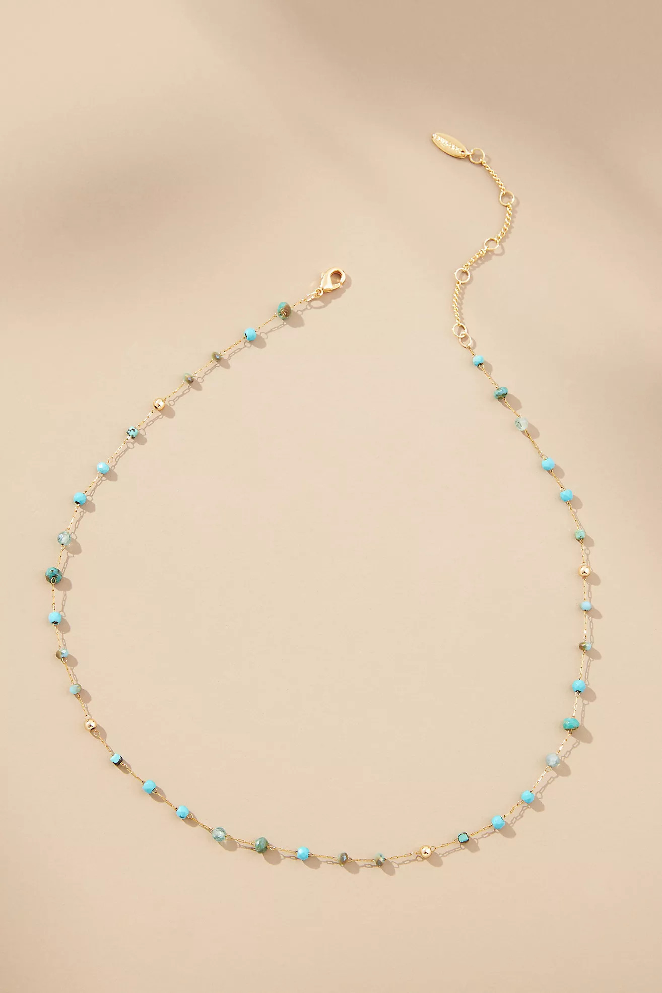 Mixed Bead Dainty Necklace | Anthropologie (US)