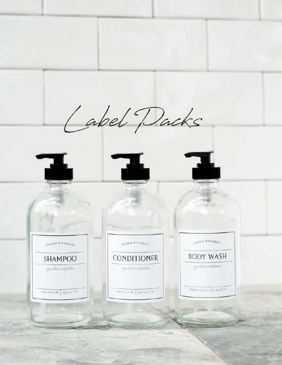 Large Quantity Label Packs - 3" Labels - Waterproof Vinyl Labels - Bottle Labels - Kitchen and Ba... | Etsy (US)