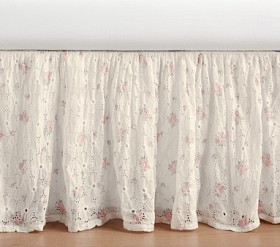 LoveShackFancy Eyelet Crib Skirt | Pottery Barn Kids