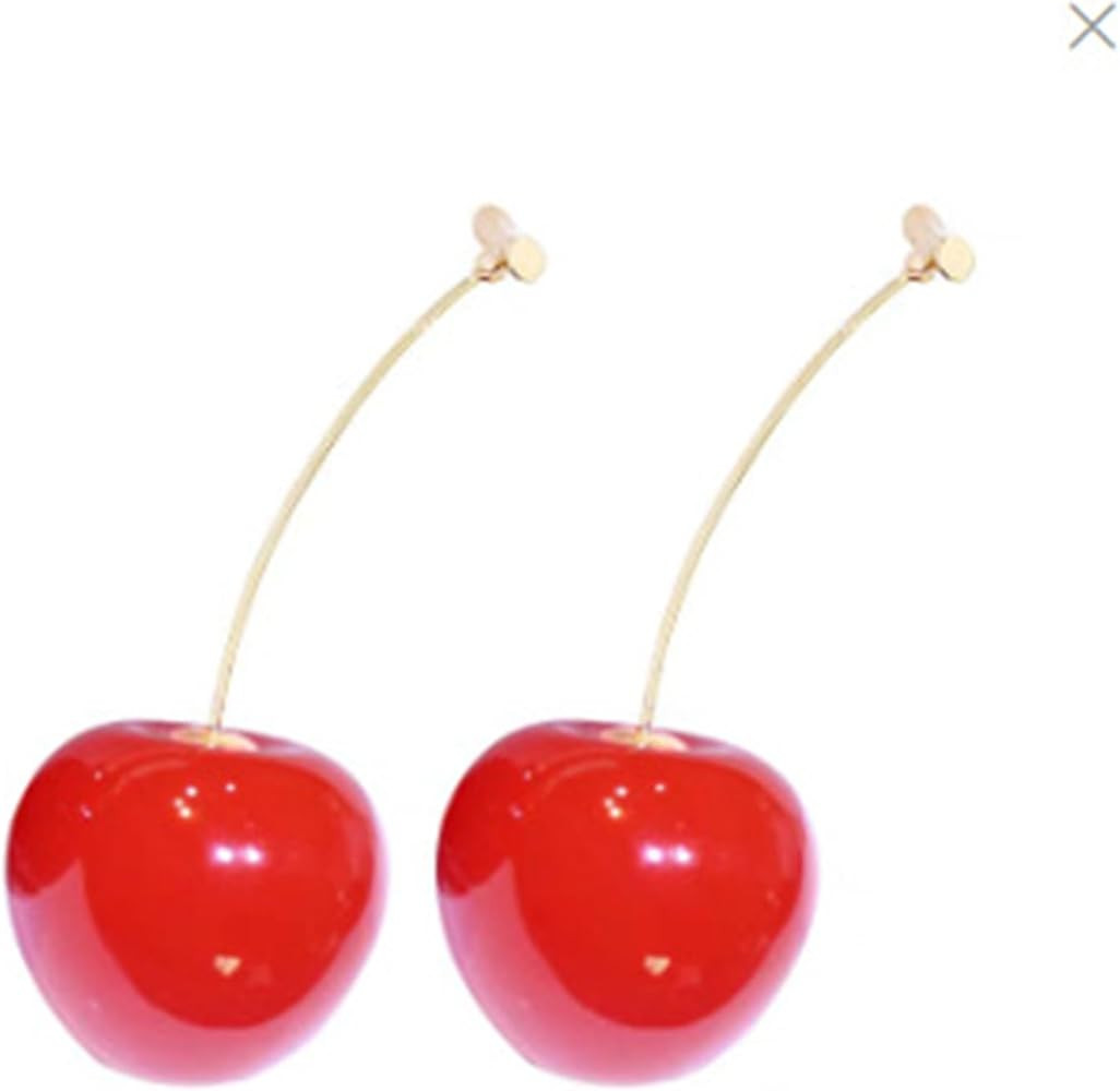 Cherry Earrings Strawberry Earrings Fruit Earrings Cute Strawberry Dangle Earring Birthday Jewelr... | Amazon (US)