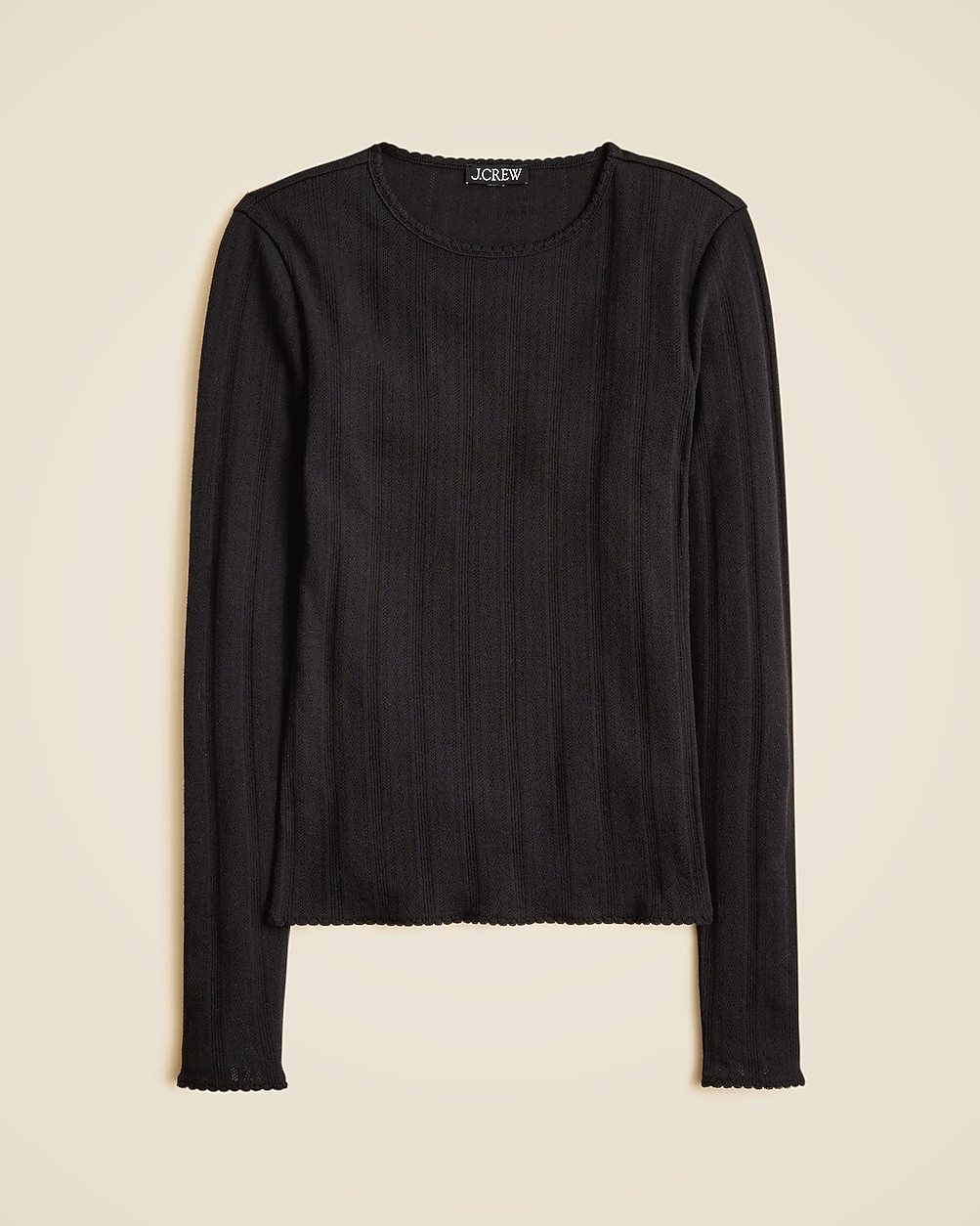 New pointelle long-sleeve T-shirt | J. Crew US