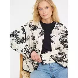 Buy Mono Floral Print Quilted Jacket XL | Coats | Tu | Tu Clothing
