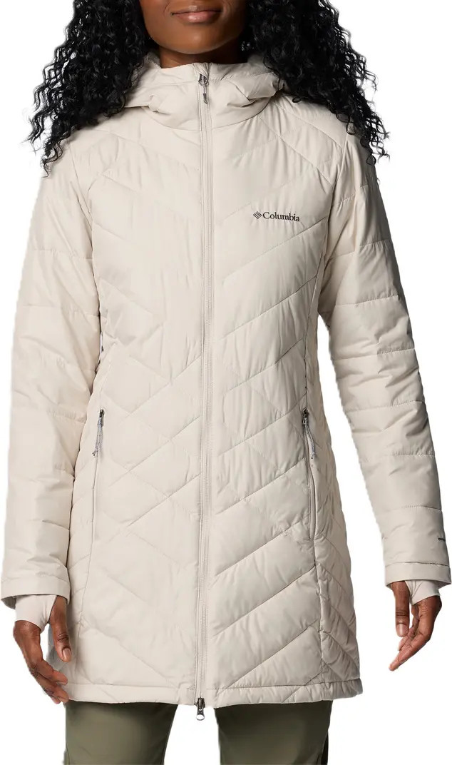 Columbia Heavenly Long Water Resistant Insulated Hooded Coat | Nordstrom | Nordstrom