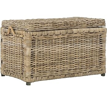 happimess Jacob 30" Wicker Storage Trunk, Natural | Amazon (US)