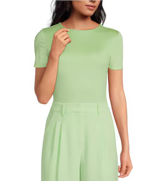 Layla Short Sleeve Crew Neck Coordinating Bodysuit | Dillard's