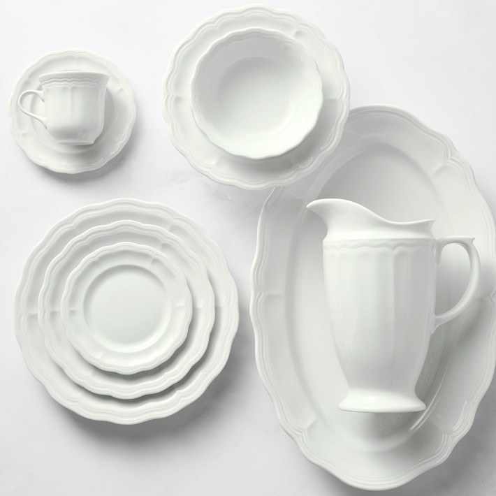Pillivuyt Queen Anne Porcelain Dinnerware Collection | Williams-Sonoma