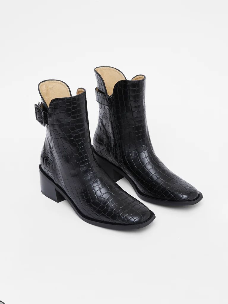 Connic Croc Ankle Boots | French Connection (UK)