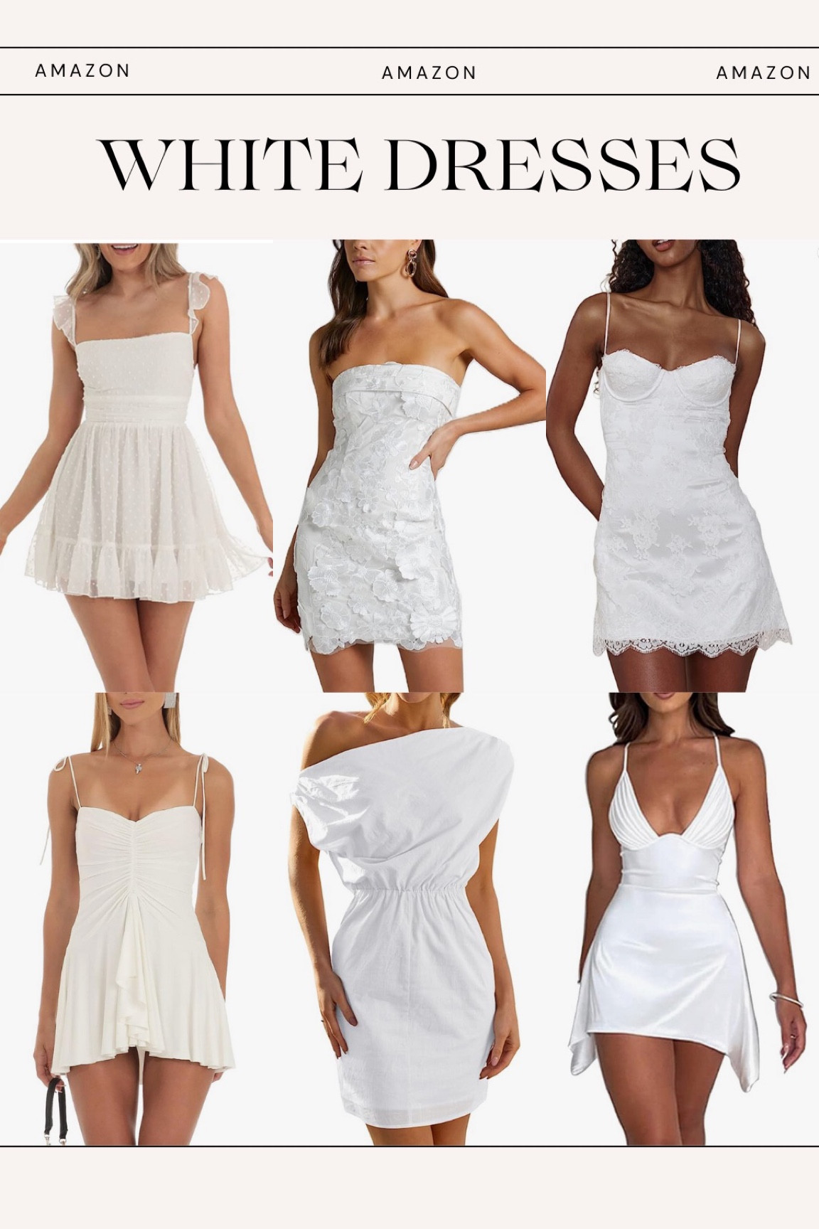 White dress, white midi dress, white mini dress, amazon white dress, amazon dresses, bride dress, bride to be, amazon fashion, spring dress 


#LTKSeasonal #LTKfindsunder50 #LTKwedding