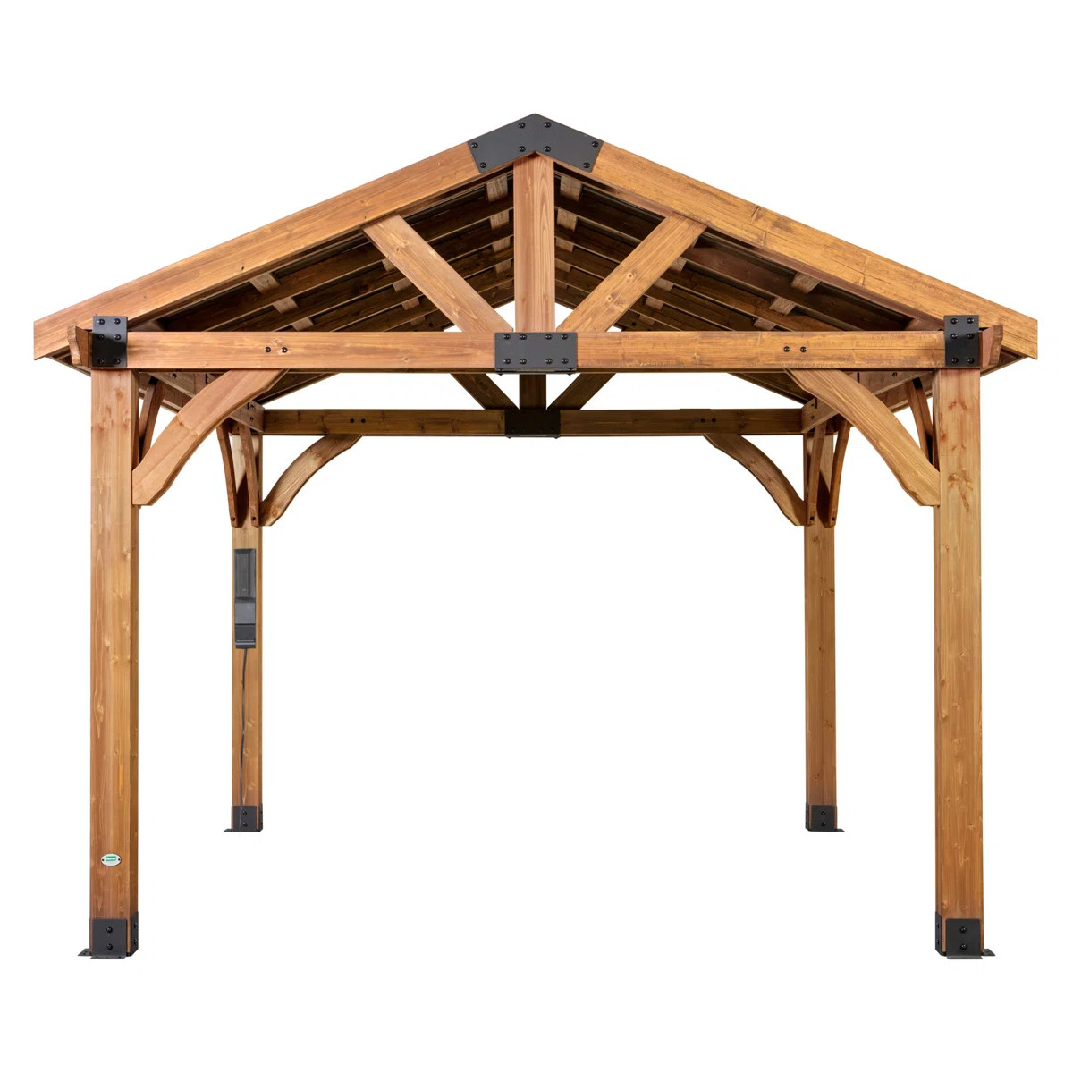 Backyard Discovery Arlington 12' x 12' Solid Wood Patio Gazebo | Wayfair North America