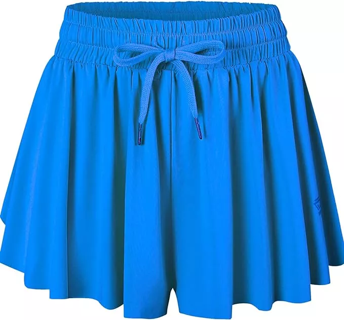 Butterfly Shorts, 2-in-1 Flowy Fitness Shorts, tiktok Shorts, Flowy Shorts  for Women