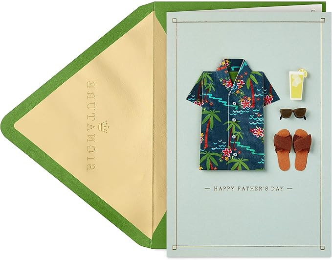 Hallmark Signature Fathers Day Card (Hawaiian Shirt) (799FFW2009) | Amazon (US)