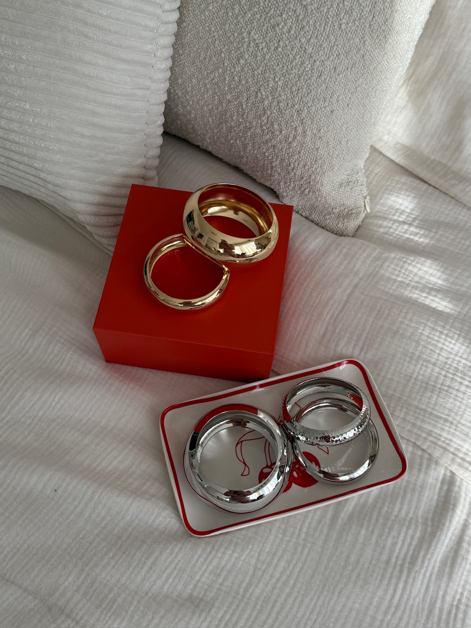 Sharing some of my favorite gold and silver bangles 

#LTKootd #LTKSeasonal