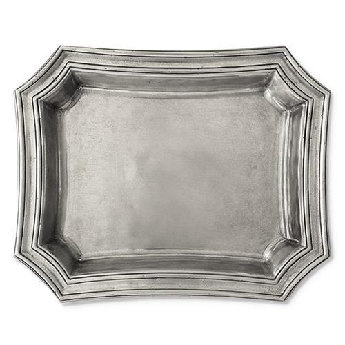 MATCH Modern Pewter Octagonal Pocket Change Tray | Kathy Kuo Home
