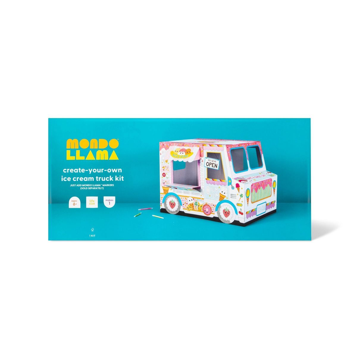 Create-Your-Own Ice Cream Truck DIY Art Kit -Mondo Llama™ | Target