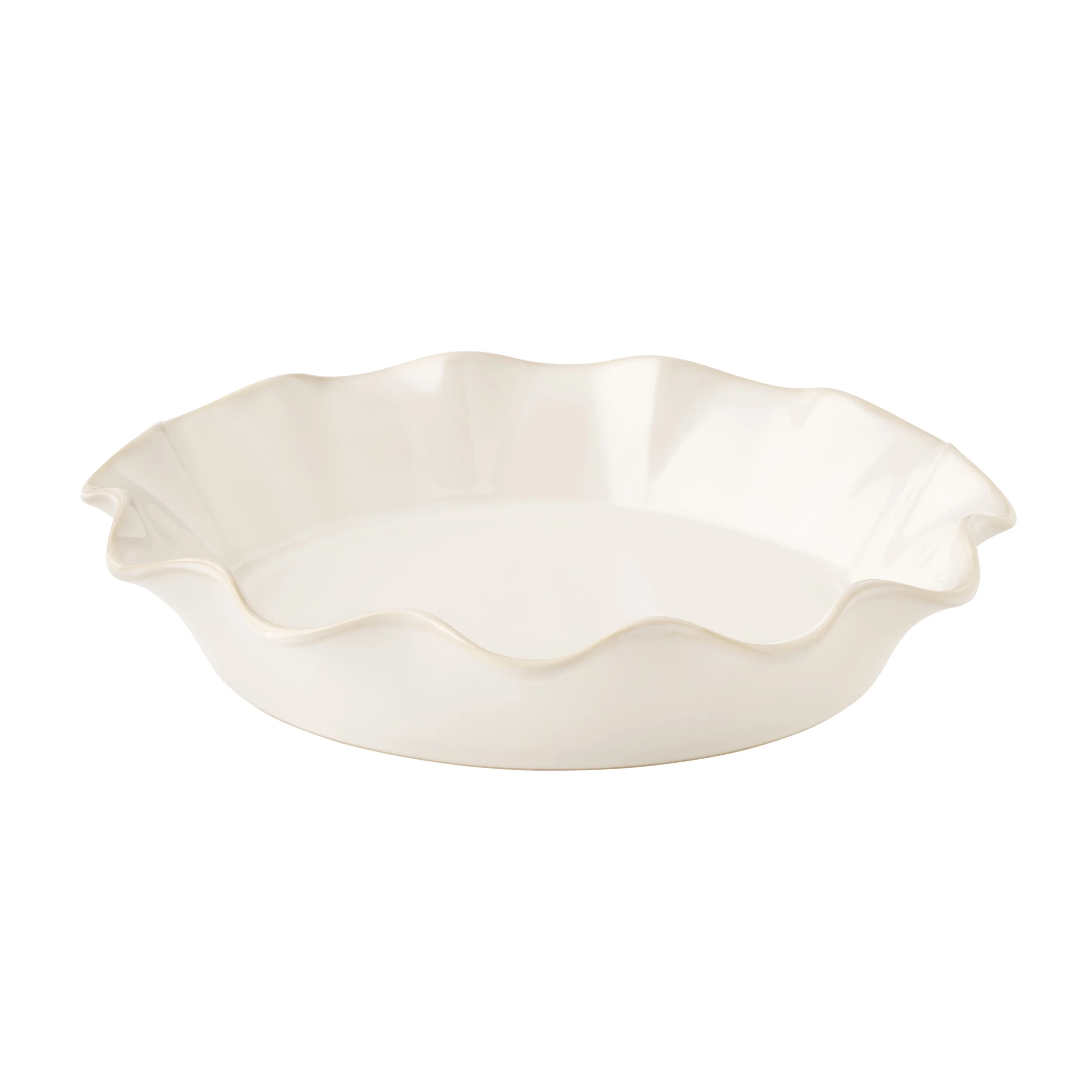 The Pioneer Woman Colette 11-Inch Stoneware Ruffled-Edge Baking Pie Pan & Tart Dish, Linen - Walm... | Walmart (US)