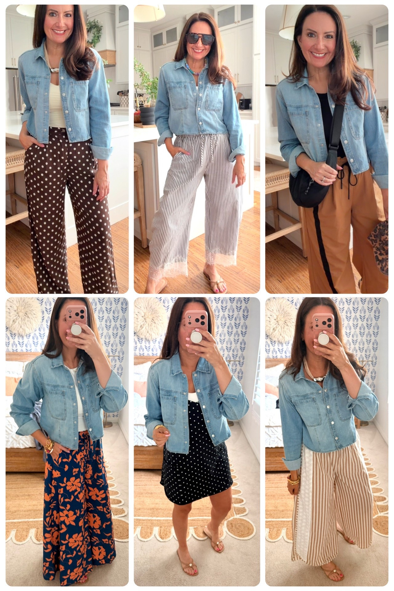 This high low cropped chambray jacket is the PERFECT transition piece and it's marked down to $8!!!! I just grabbed the darker wash too! I am wearing a small, but the medium fit well too! Available in XS-4X
.

#LTKSaleAlert #LTKmomlife #LTKSeasonal