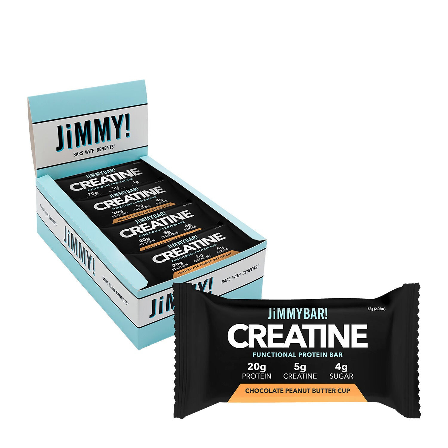 Creatine Functional Protein Bar - Chocolate Peanut Butter (12 Pack) | GNC