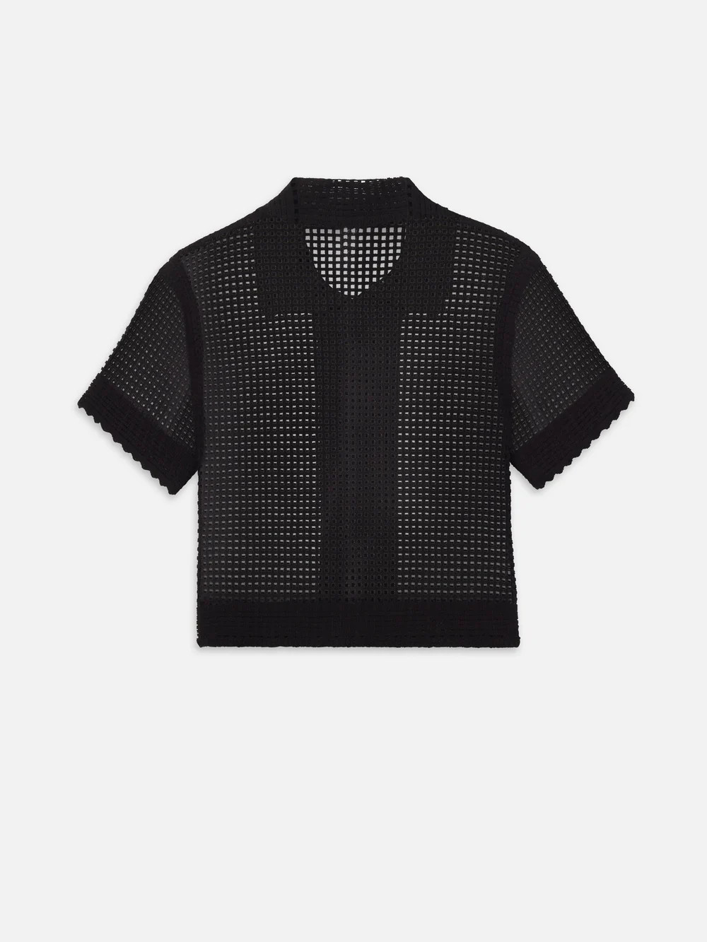 The Crochet Top -- Black | Frame Denim