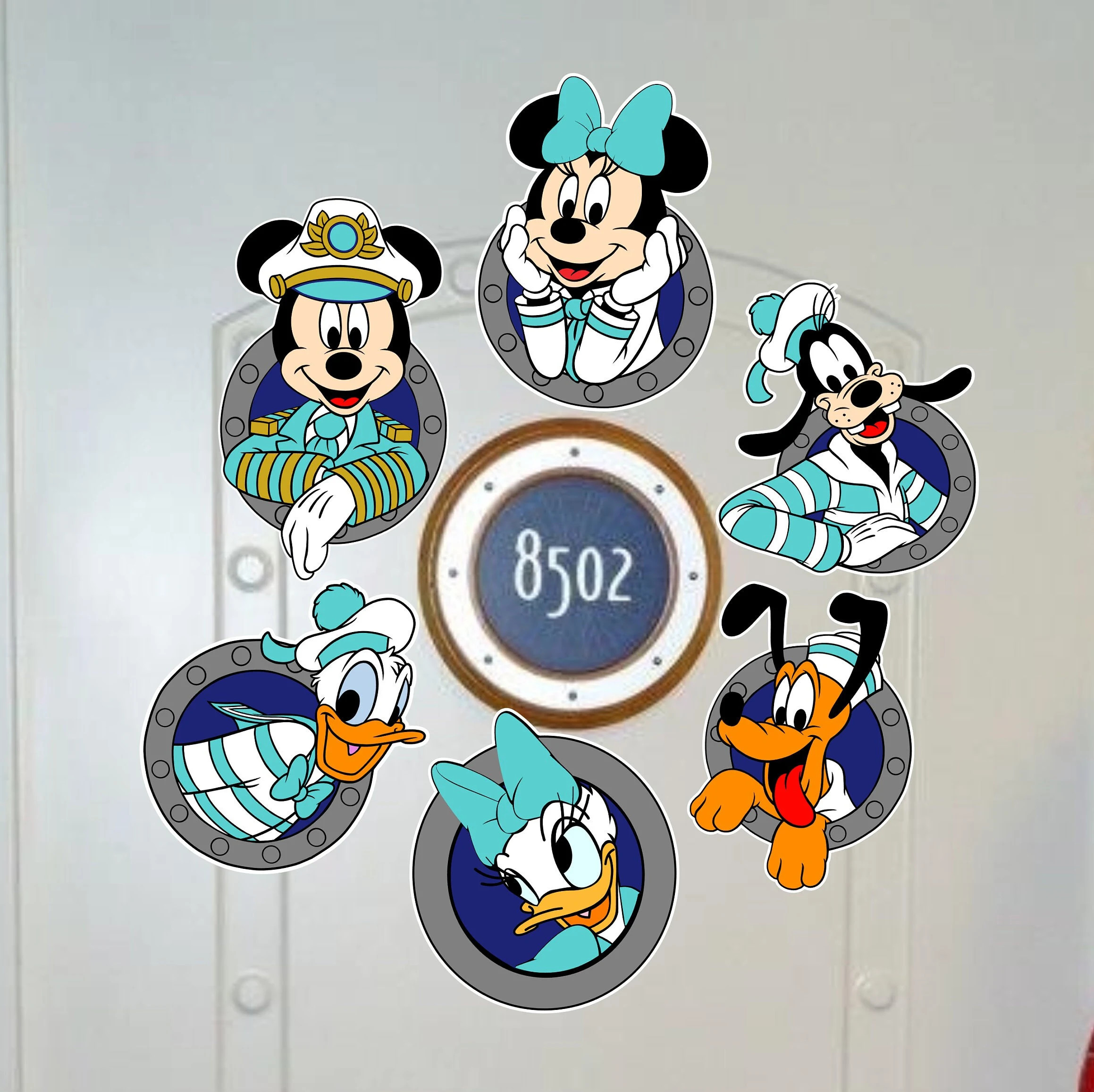 25th Silver Anniversary at Sea Porthole Friends Cruise Door Magnets | Etsy (Global)