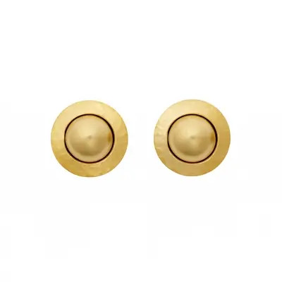 Button Stud Earrings | Brinker & Eliza