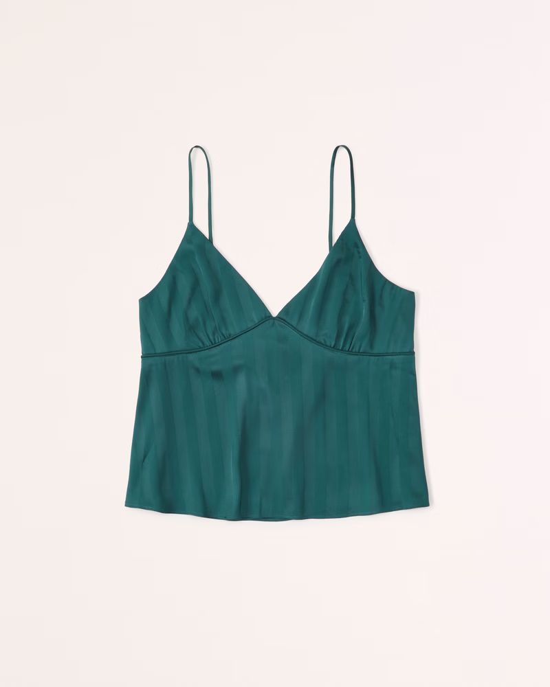 Women's Satin Jacquard Sleep Tank | Women's Intimates & Sleepwear | Abercrombie.com | Abercrombie & Fitch (US)