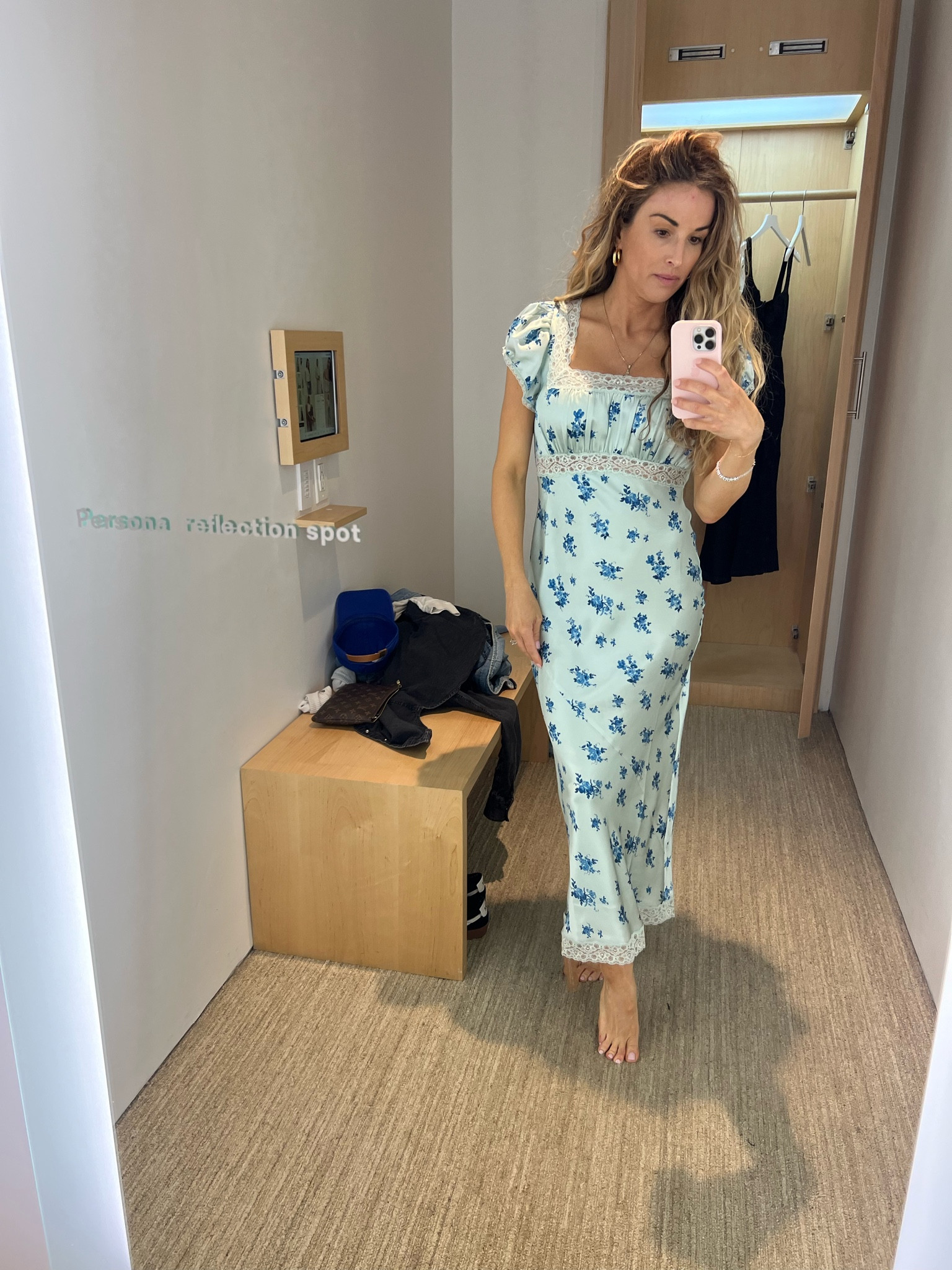 reformation clarisse silk dress Reformation Clarisse Short-Sleeve Floral Silk Midi Dress In White - 29% Off