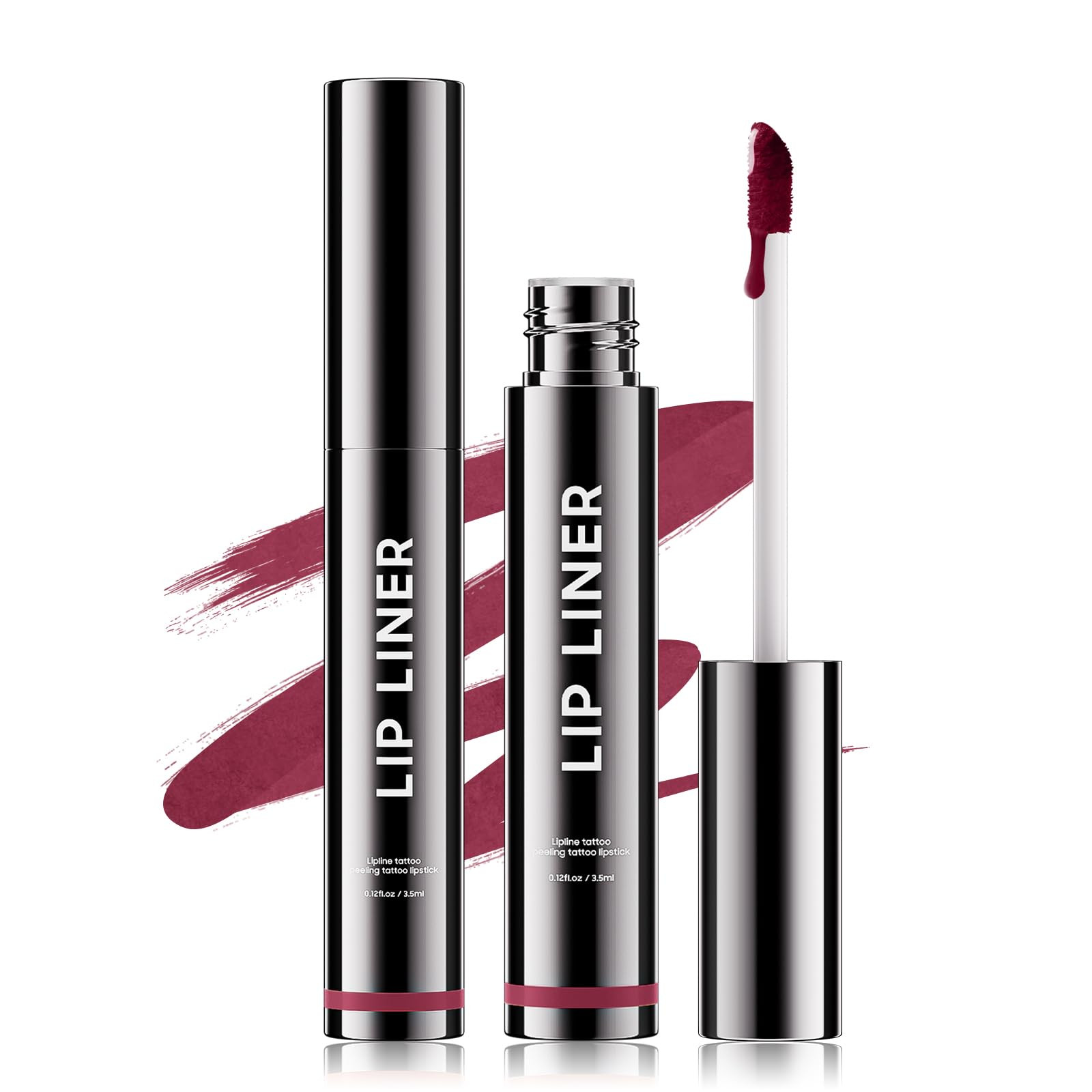Lip Stain - Long Wear Tattoo Lip Liner, Waterproof & Transfer-proof Peel Off Lip Stain with Matte... | Amazon (US)