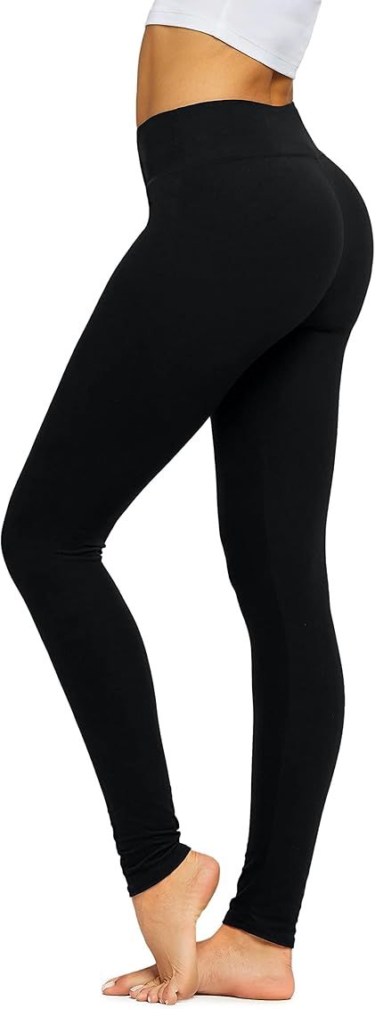 Buttery Soft High Waisted Leggings for Women - Full & Capri - Reg and Plus Size - 3" | Amazon (US)
