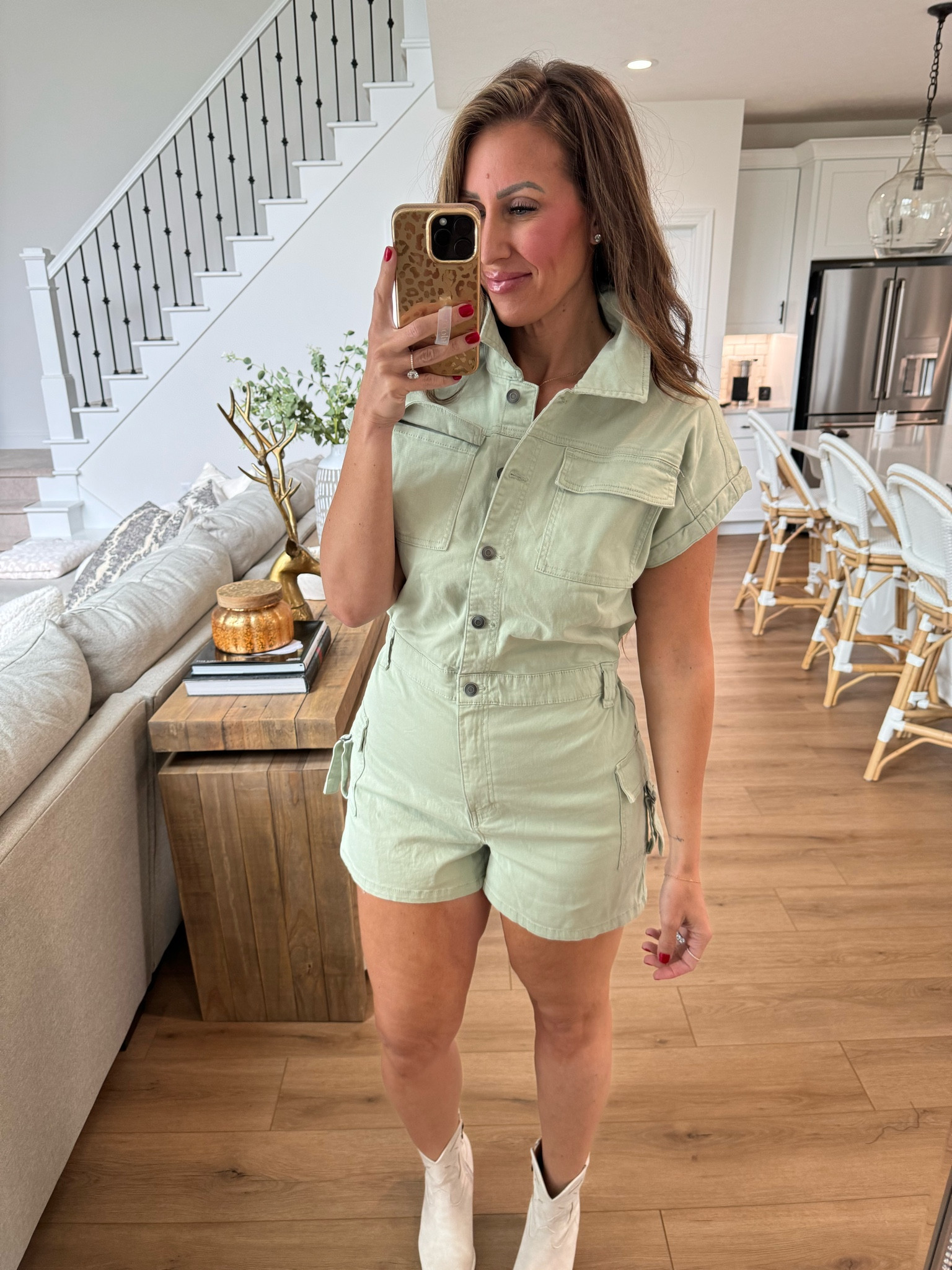 Cargo pocket romper size large! 
Super stretchy denim

#LTKover40 #LTKparties #LTKmidsize