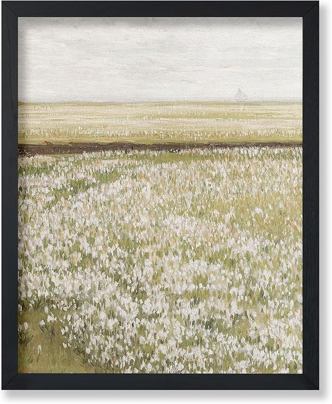 Poster Master Vintage Field of Blooming Wildflowers Poster - Spring Landscape Print - Flower Art ... | Amazon (US)
