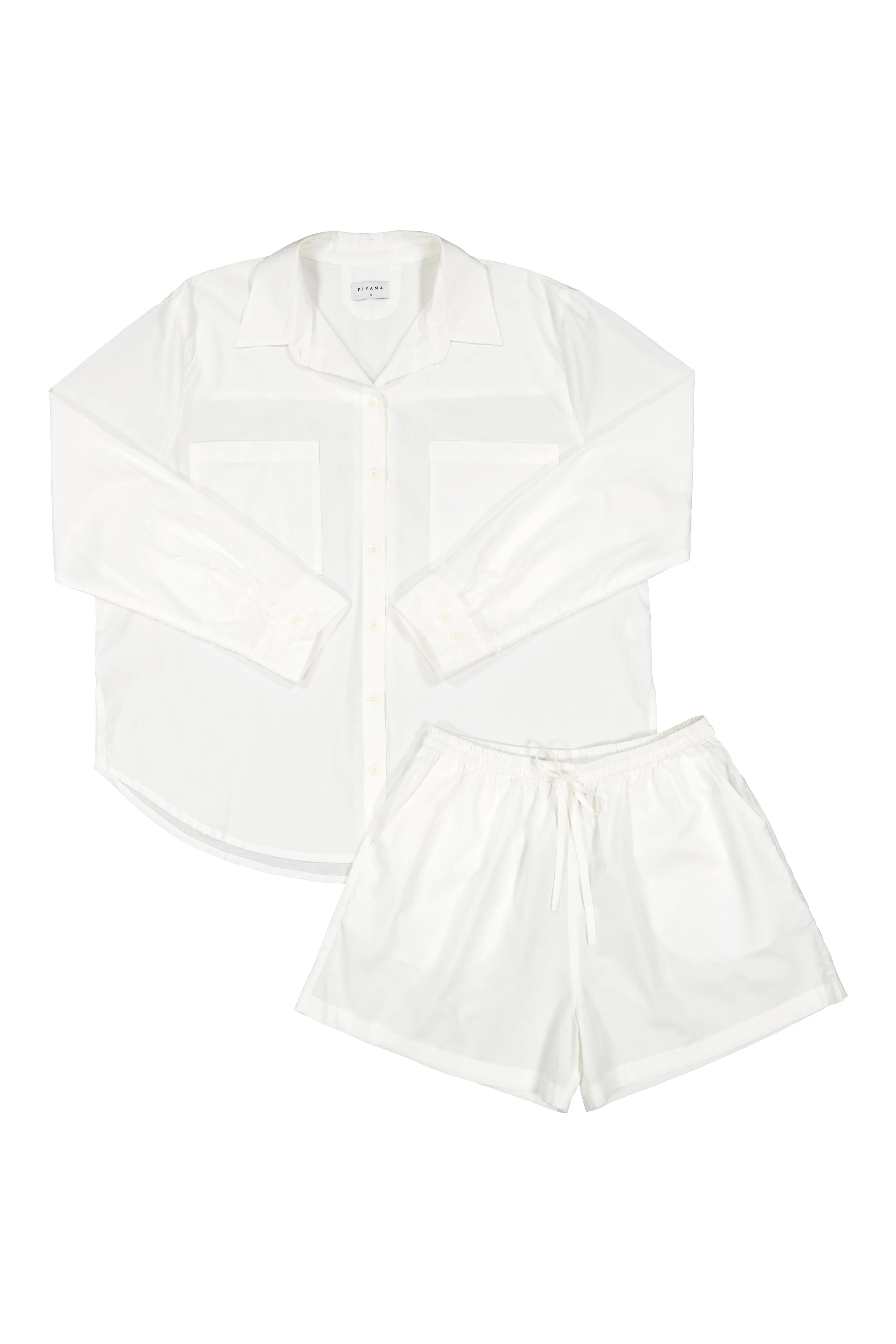 Stevie Lounge Set - Cotton Modal Off White | Piyama US